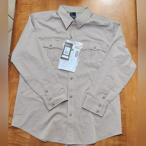 5.11 Tactical Class A Flex-Tac PolyWool Long Sleeve Shirt Xtra Large - Picture 4 of 8